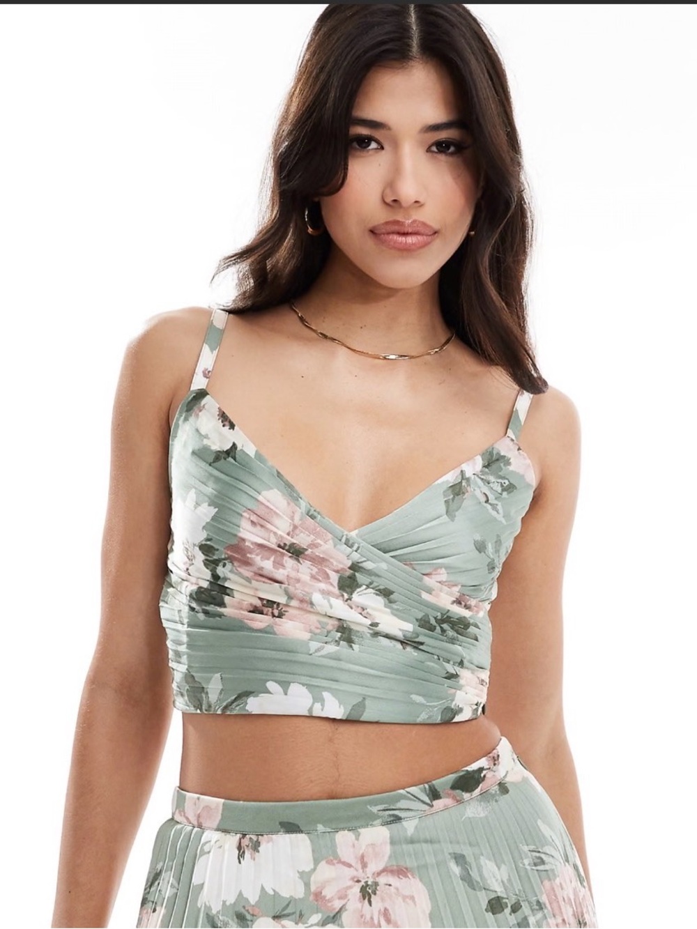 Satin crop top